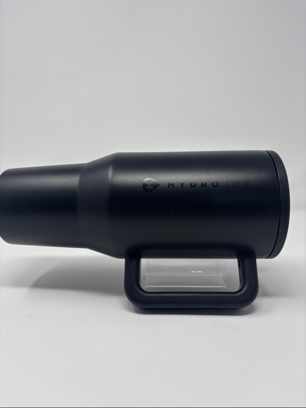 HydroJug Matte Black Insulated Mug with Handle